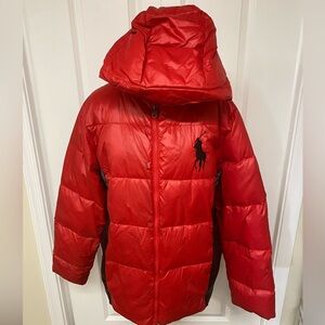Polo by Ralph Lauren Boys Red Puffer Jacket